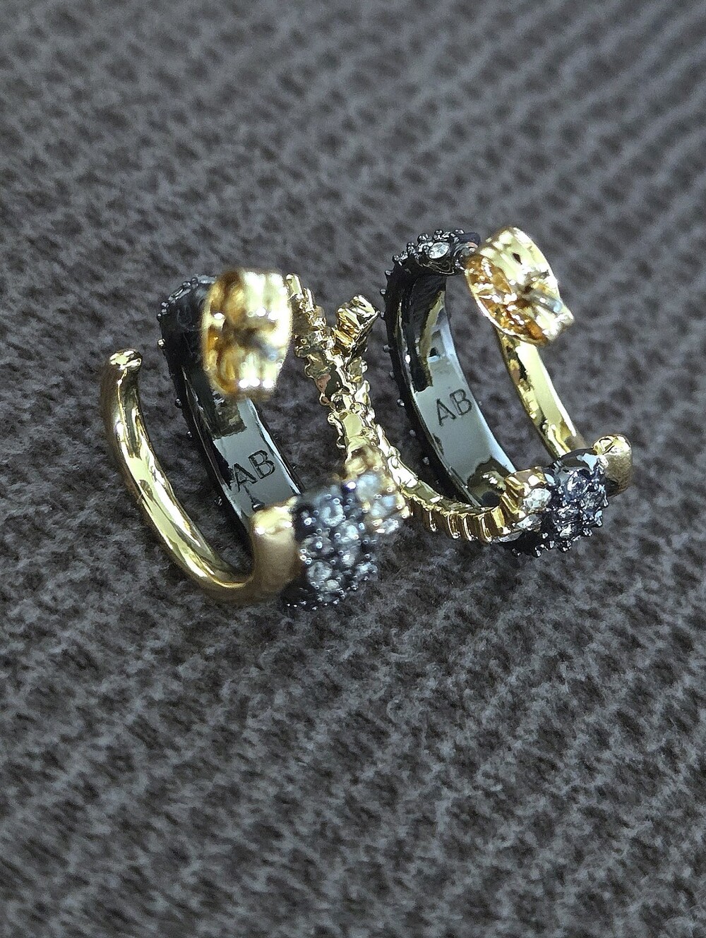 ✨️HP✨️ Alexis Bittar Crystal💎 Orbit 3-Row Hoop Earrings - Picture 10 of 16